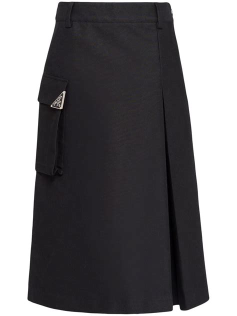 prada cargo skirt.